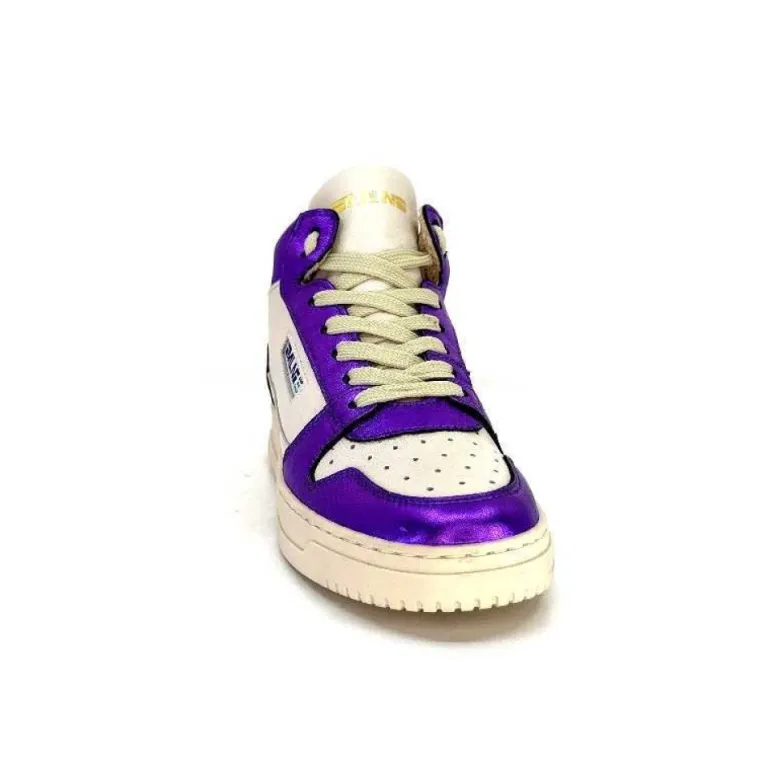 Meline 22Db Cuir Creme Et Violet