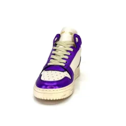 Meline 22Db Cuir Creme Et Violet