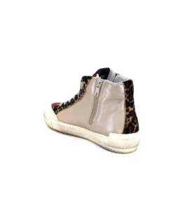 Meline Nkc320 Cuir Nacre Nude Daim Rouge Paillette Noir