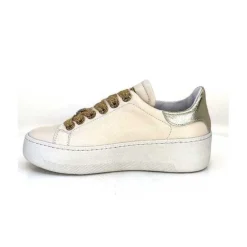 Meline Pf222 Cuir Creme Et Dore