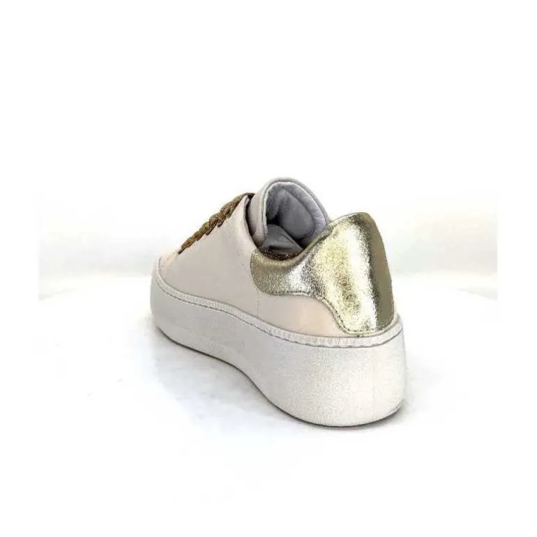Meline Pf222 Cuir Creme Et Dore