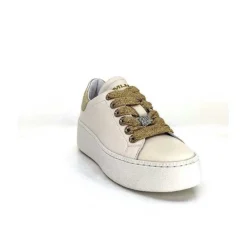 Meline Pf222 Cuir Creme Et Dore