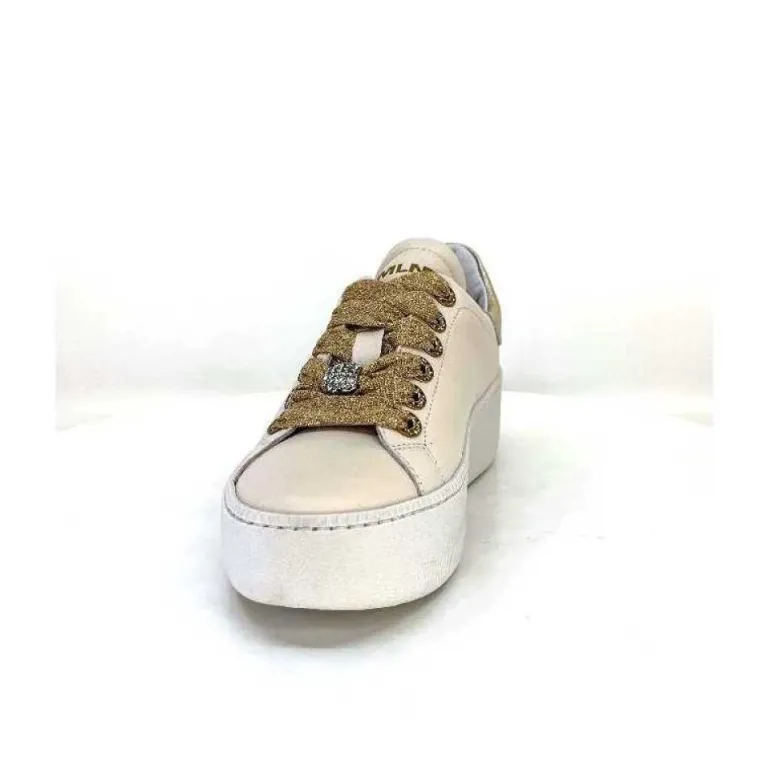 Meline Pf222 Cuir Creme Et Dore
