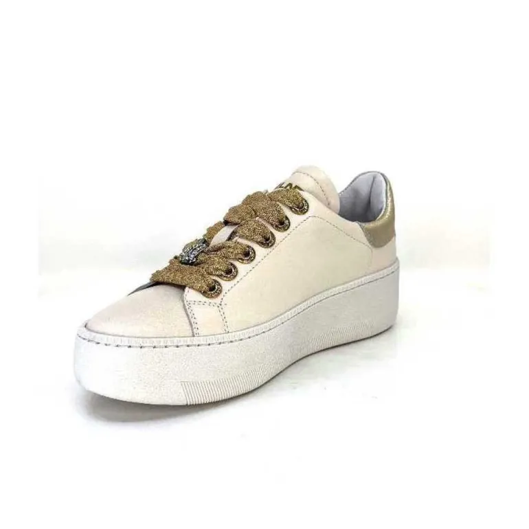 Meline Pf222 Cuir Creme Et Dore