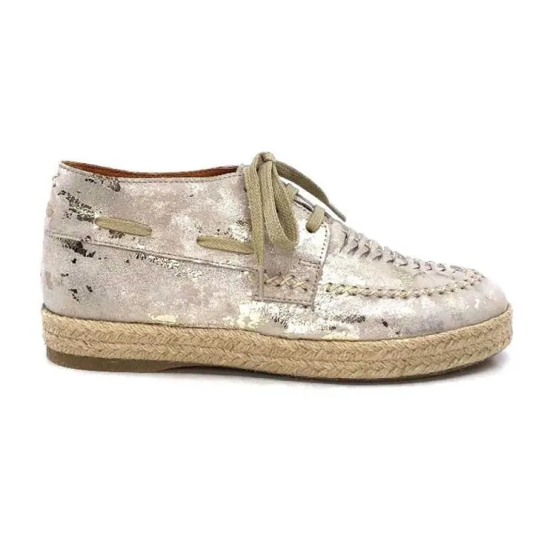 Minka Arnaud Cuir Nude Metal Or