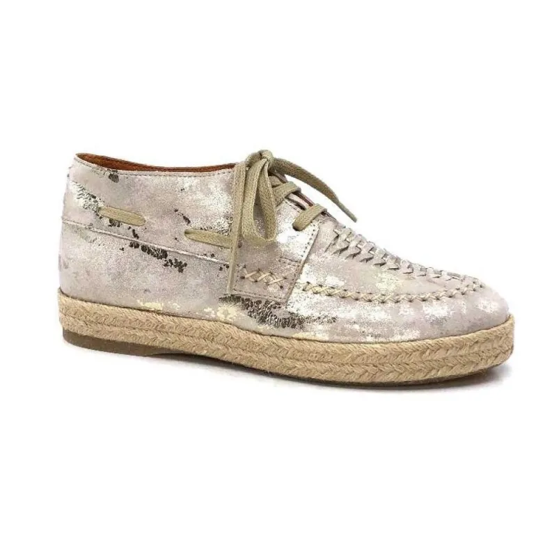 Minka Arnaud Cuir Nude Metal Or