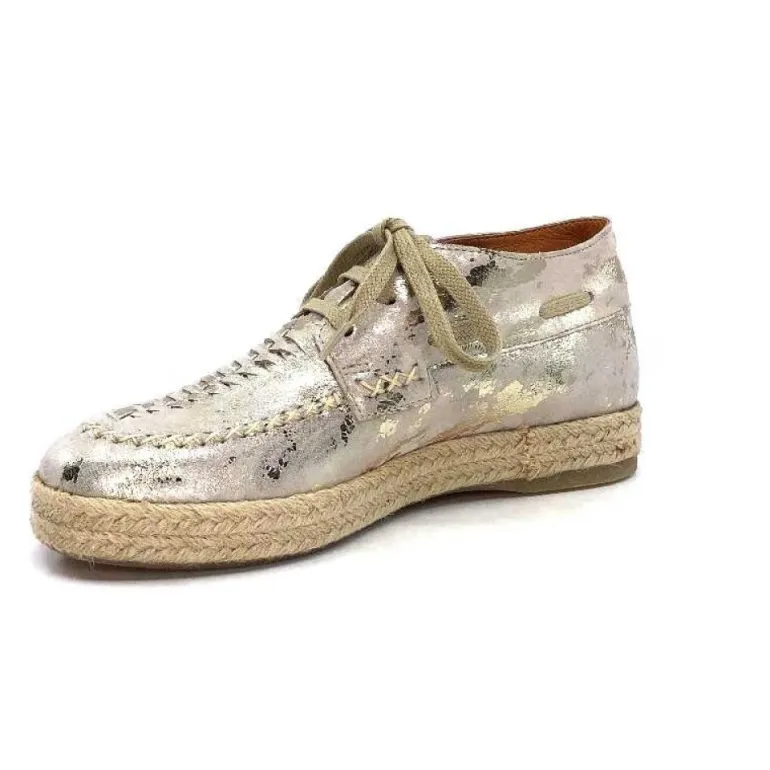 Minka Arnaud Cuir Nude Metal Or