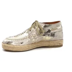 Minka Arnaud Cuir Nude Metal Or