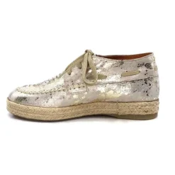 Minka Arnaud Cuir Nude Metal Or