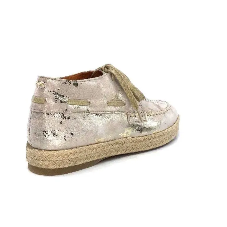 Minka Arnaud Cuir Nude Metal Or