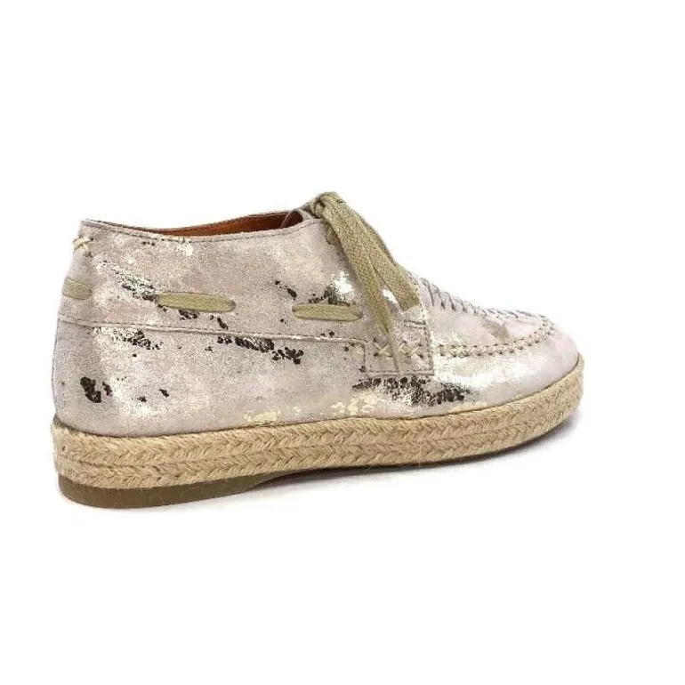 Minka Arnaud Cuir Nude Metal Or