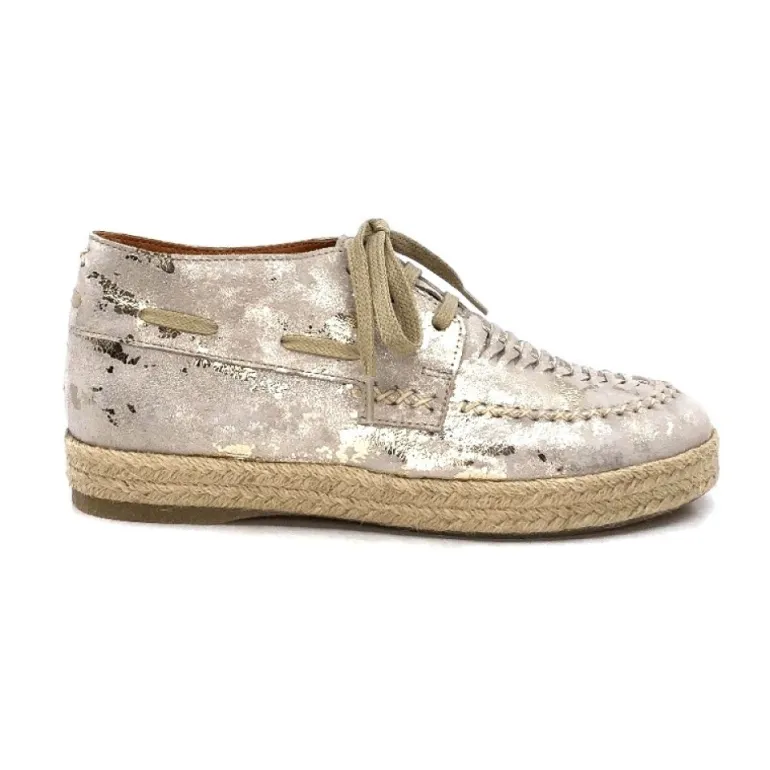 Minka Arnaud Cuir Nude Metal Or