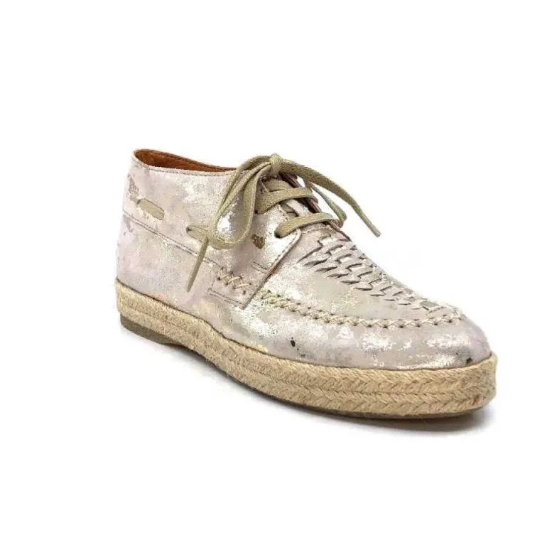 Minka Arnaud Cuir Nude Metal Or