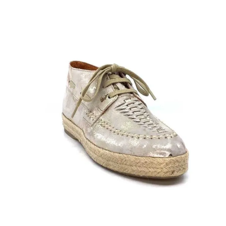 Minka Arnaud Cuir Nude Metal Or