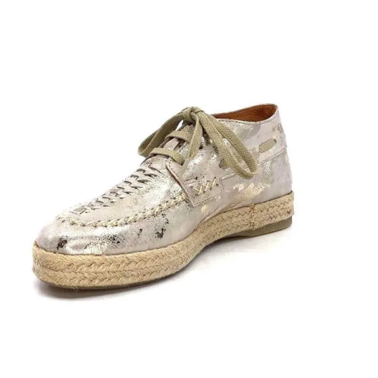 Minka Arnaud Cuir Nude Metal Or