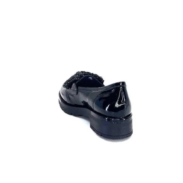 Mocassins Myma 6765 Cuir Vernis Noir