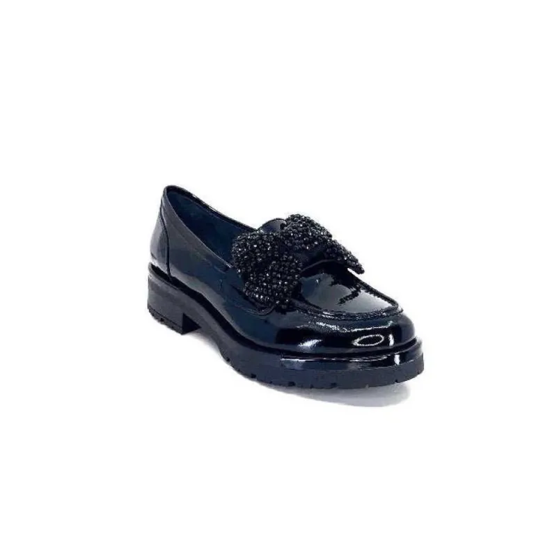 Mocassins Myma 6765 Cuir Vernis Noir