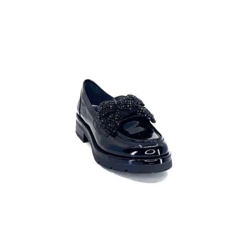 Mocassins Myma 6765 Cuir Vernis Noir