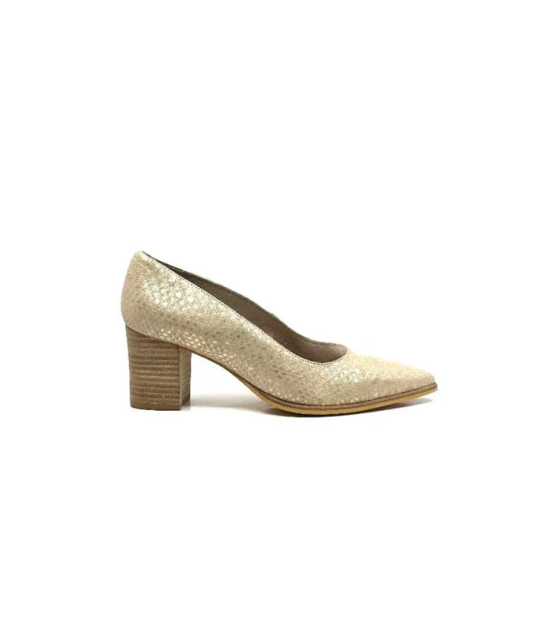 Myma 6627/01 Cuir Beige & Or