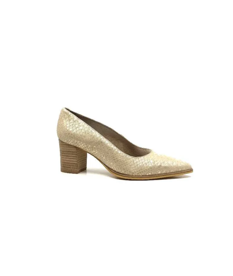 Myma 6627/01 Cuir Beige & Or