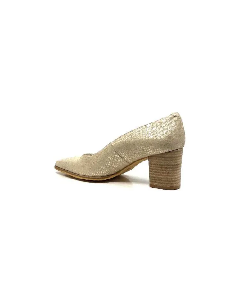 Myma 6627/01 Cuir Beige & Or