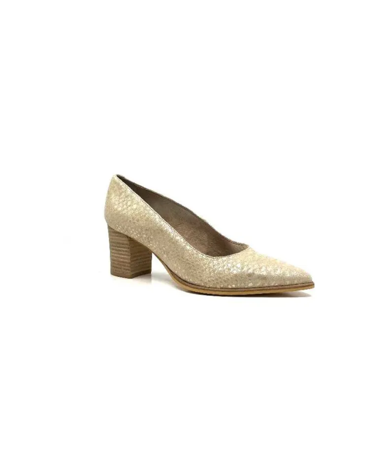 Myma 6627/01 Cuir Beige & Or
