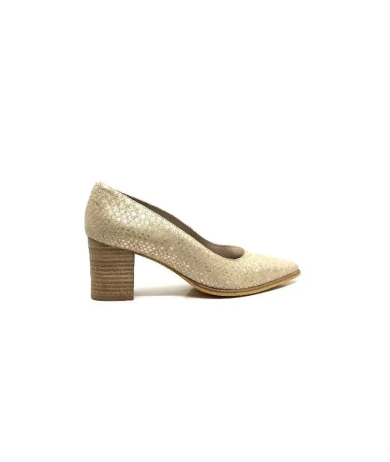 Myma 6627/01 Cuir Beige & Or