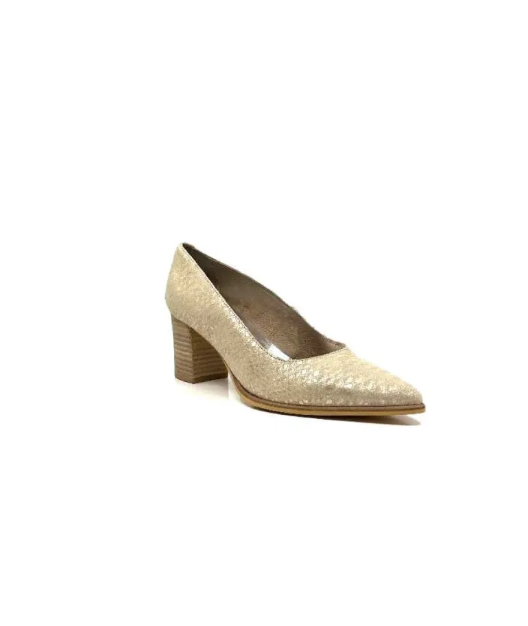 Myma 6627/01 Cuir Beige & Or