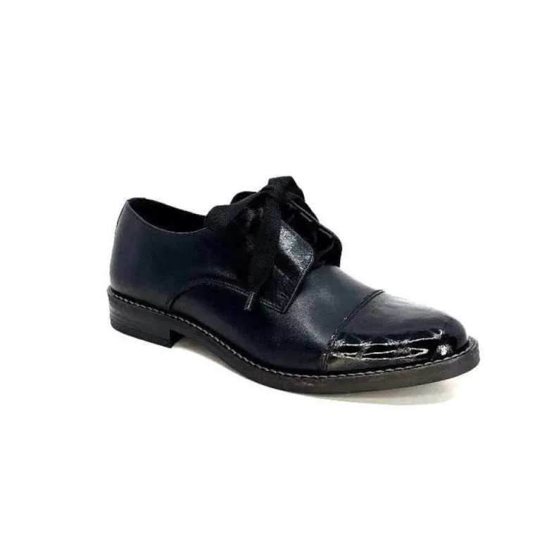 Myma 7008/01 Cuir Noir Vernis Noir