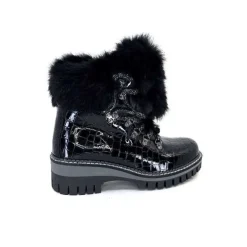 New Italia 1915450 Cuir Vernis Coco Noir