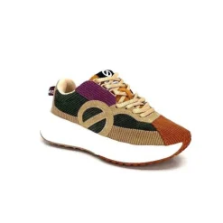 No Name Carter Runner Textile Kaki Noisette