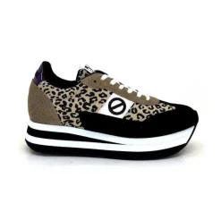 No Name Flex M Jogger Daim Textile Beige Et Noir