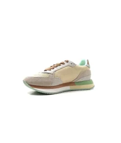 No Name Mia Jogger Daim Textile Beige Pastel Vert