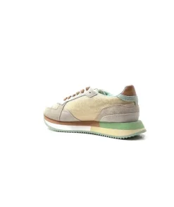No Name Mia Jogger Daim Textile Beige Pastel Vert