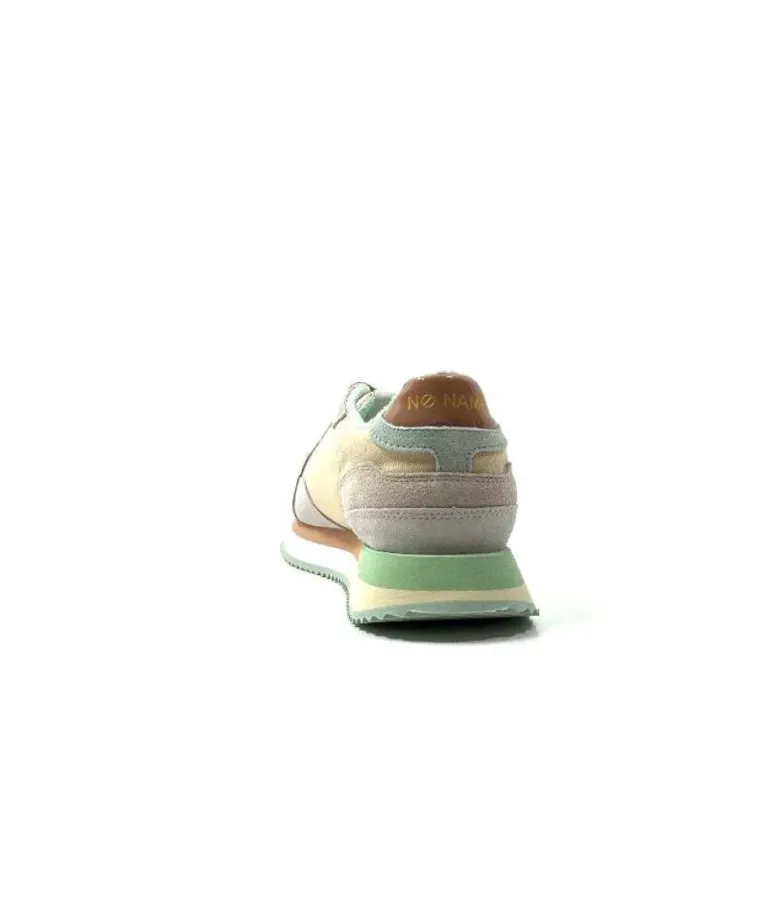 No Name Mia Jogger Daim Textile Beige Pastel Vert