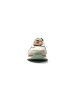 No Name Mia Jogger Daim Textile Beige Pastel Vert