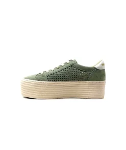 No Name Spice Sneaker Cuir Vert D'Eau
