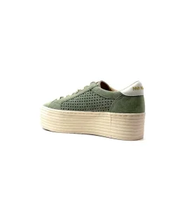 No Name Spice Sneaker Cuir Vert D'Eau
