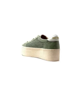 No Name Spice Sneaker Cuir Vert D'Eau