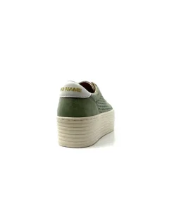 No Name Spice Sneaker Cuir Vert D'Eau