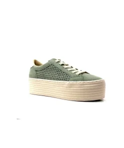 No Name Spice Sneaker Cuir Vert D'Eau