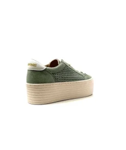 No Name Spice Sneaker Cuir Vert D'Eau