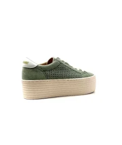 No Name Spice Sneaker Cuir Vert D'Eau
