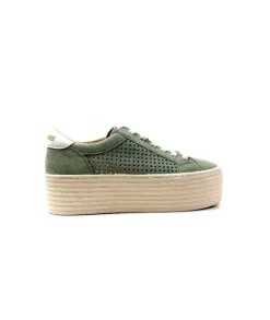 No Name Spice Sneaker Cuir Vert D'Eau