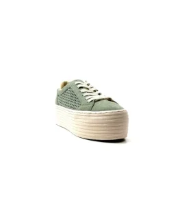 No Name Spice Sneaker Cuir Vert D'Eau