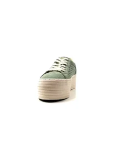 No Name Spice Sneaker Cuir Vert D'Eau