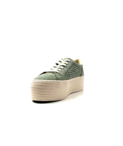 No Name Spice Sneaker Cuir Vert D'Eau