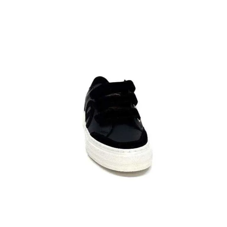 No Name Strike Straps Cuir Noir