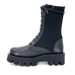 Paloma Barcelo Ahrem Cuir Noir Textile Noir