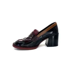 Pertini 32321 D4 Cuir Glace Noir Bordeaux